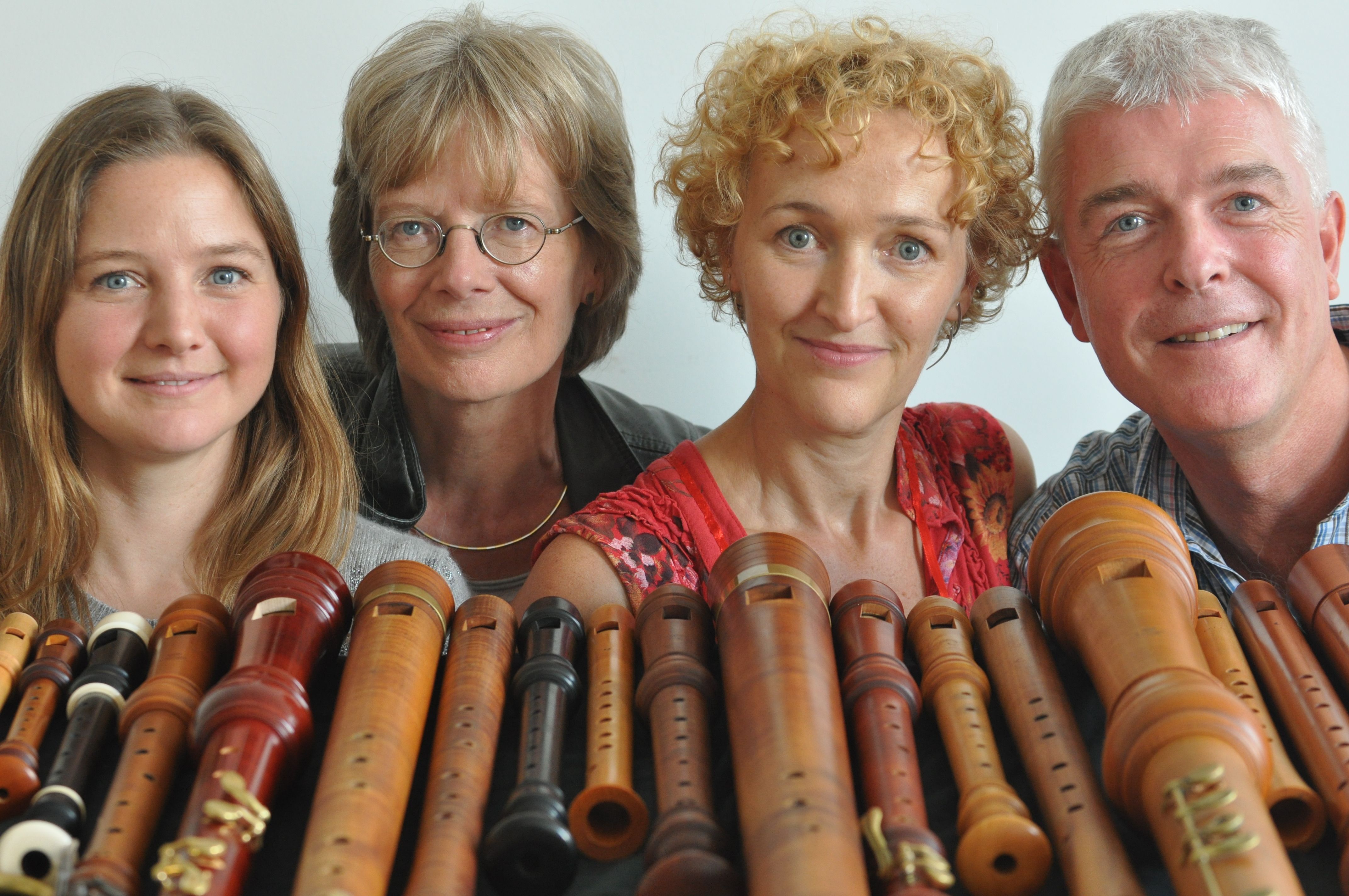 Brisk, vlnr: Susanna Borsch, Alide Verheij, Marjan Banis en Bert Honig
