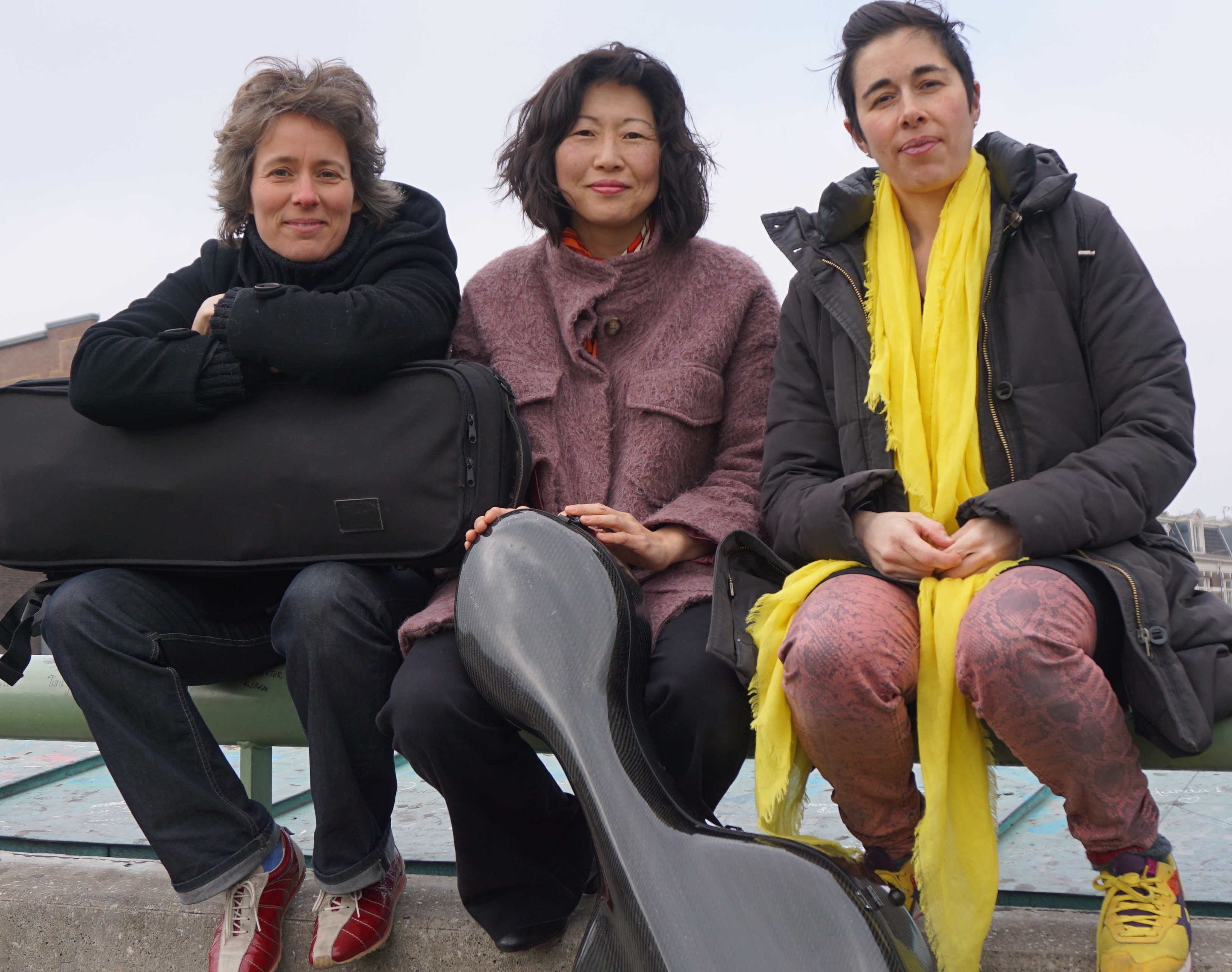 Belfontis Trio: vlnr  Heleen Hulst, Kaoru Iwamura en Nina Hitz