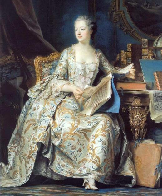 Mme de Pompadour, pastel door Maurice Quentin de la Tour, ca. 1750
