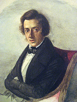 Chopin, geschilderd door Wodzinska, 1835