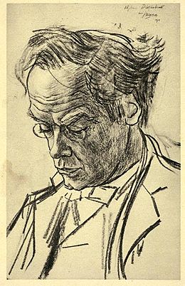 Alphons Diepenbrock, portret door Jan Toorop, 1900