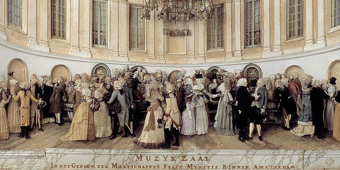 Muzykzaal, Gebouw der Maatschappÿe Felix Meritis, J.S. d'Arnaud, ca. 1791, Coll. Amsterdam Museum