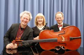 Het Frühling Trio met pianist Vaughan Schlepp, klarinettiste Nancy Braithwaite en cellist Matthias Naegele 