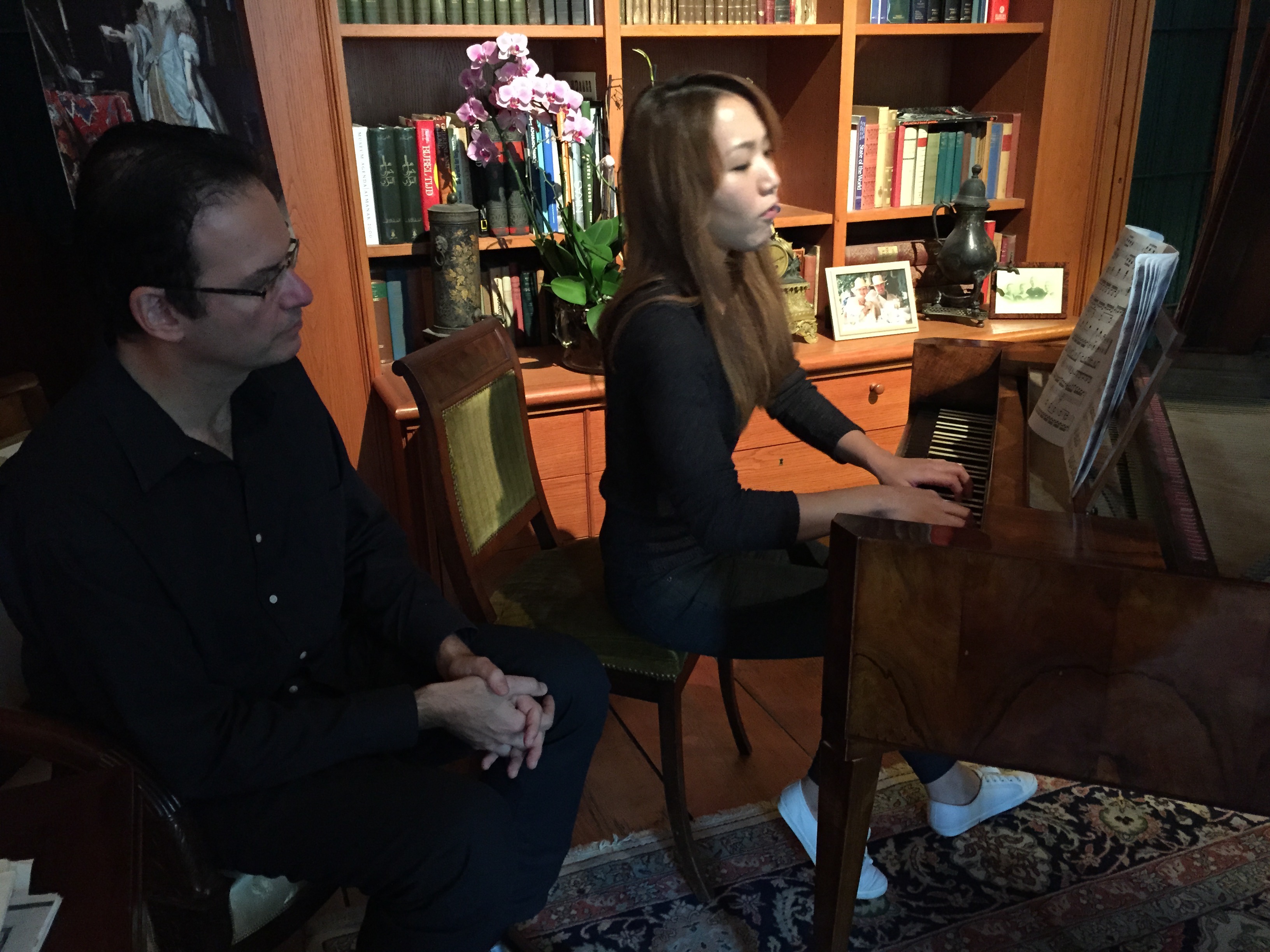Dr. MIchael Tsalka geeft masterclass, Geelvinck Fortepiano Festival 2015