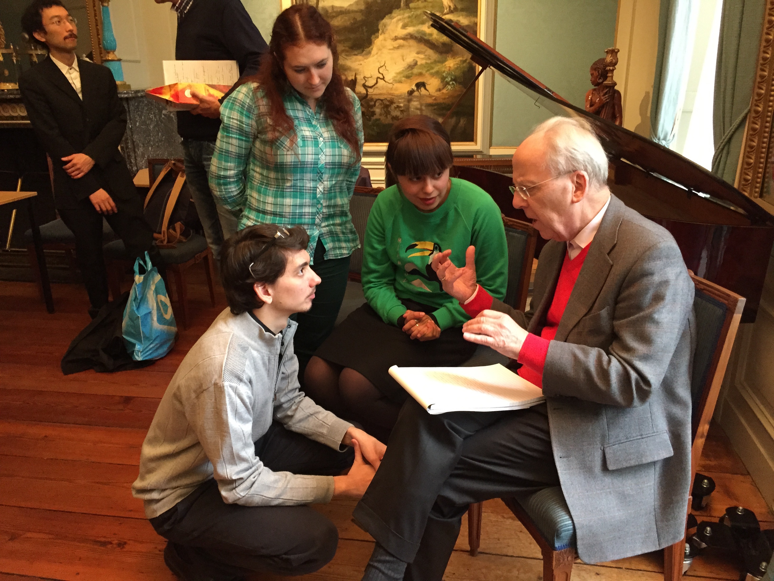 Geelvinck Fortepiano Festival 2015: Viacheslav Shelepov luistert naar Maestro Willem Brons