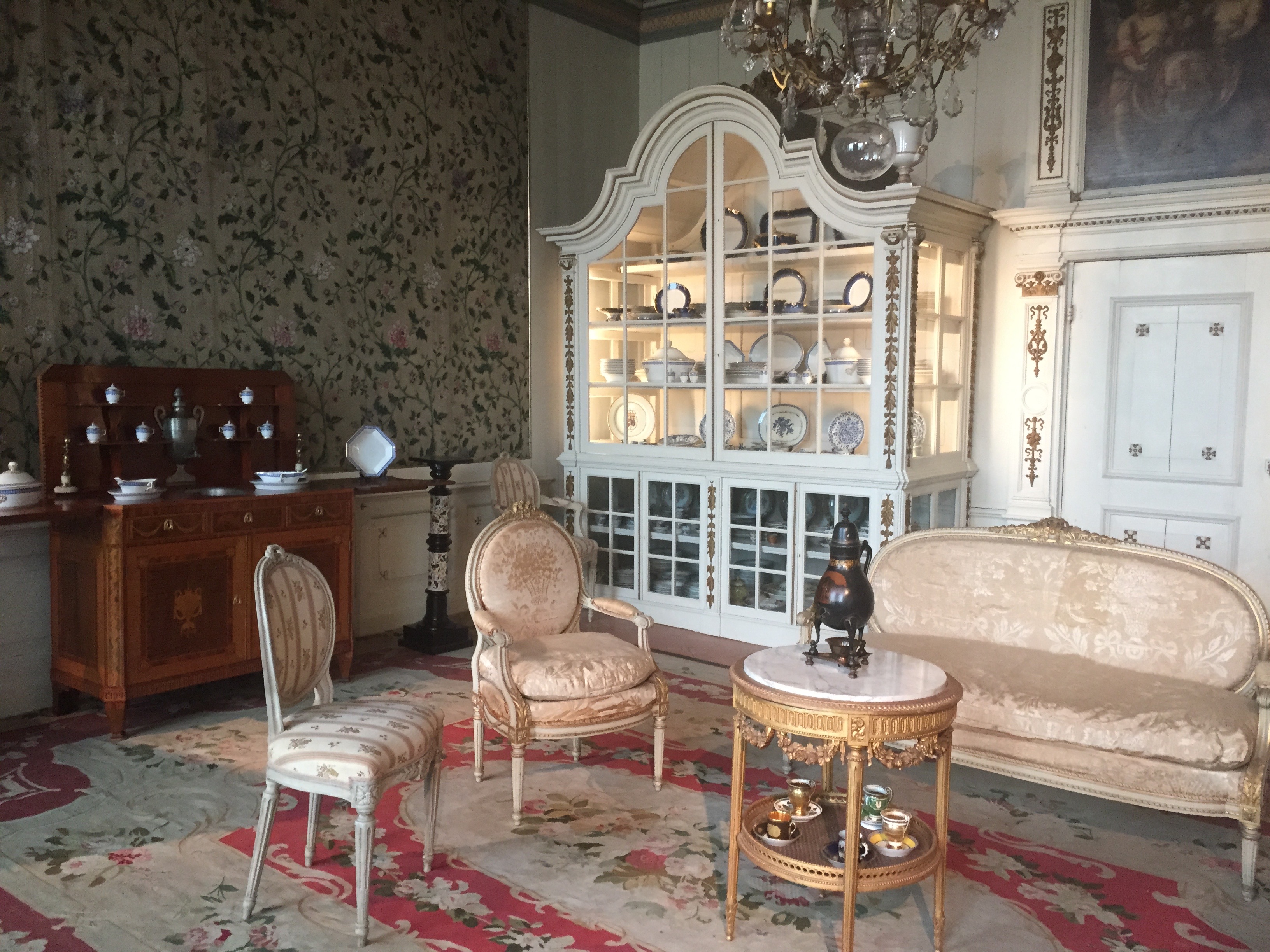 De zitkamer op Kasteel Heeswijk