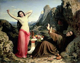 The Temptation of Saint Hilarion, D.L.F. Papety, 1843-44, Wallace Coll.