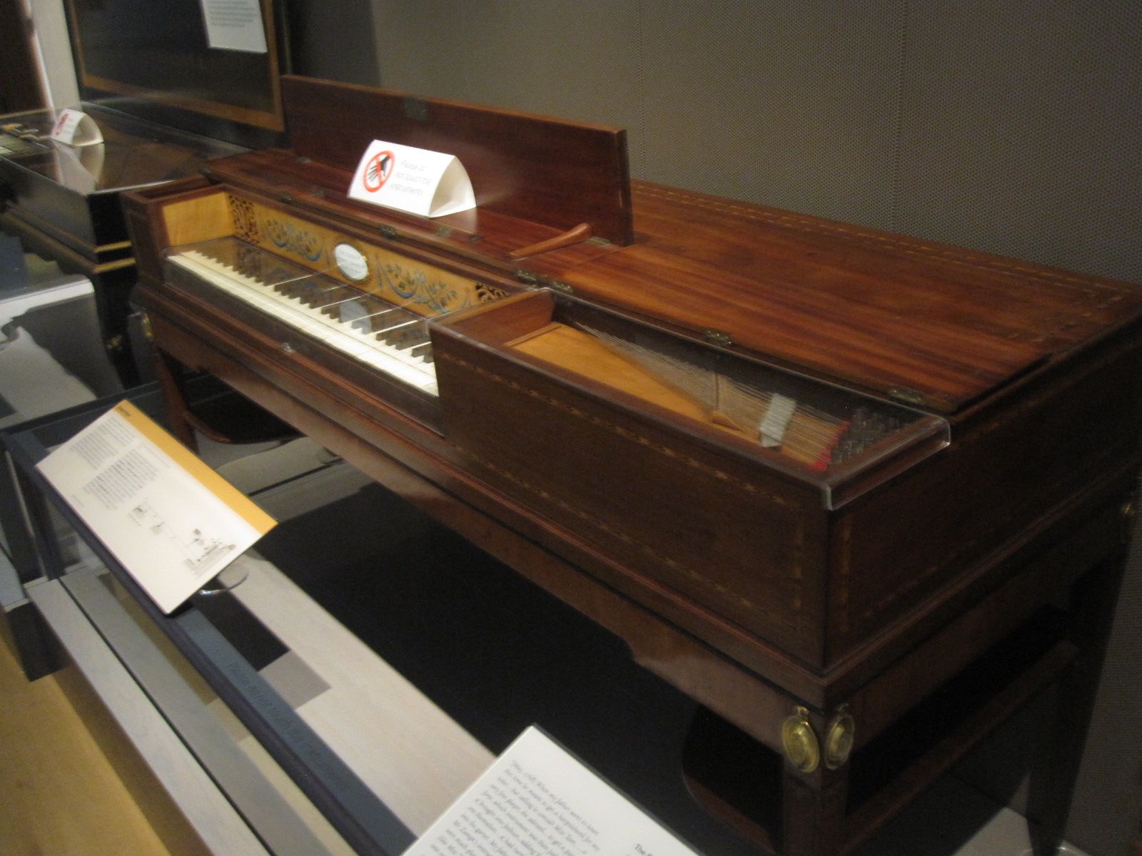 'Don't touch', square piano Horniman Museum, London