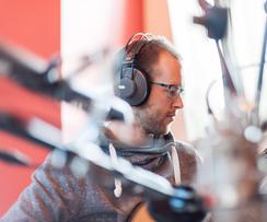 Jonas Skielboe in opnamestudio