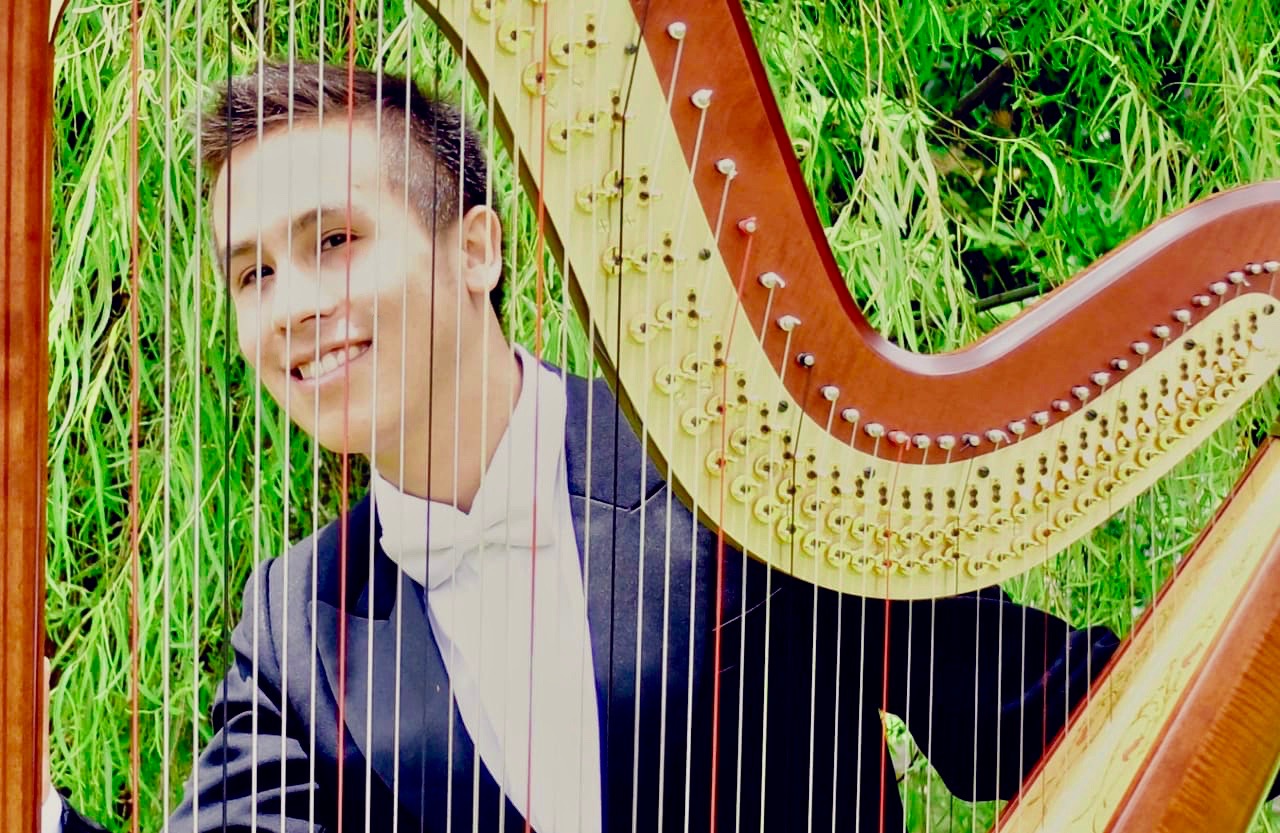 Harpist Juan Sebastian Blanco