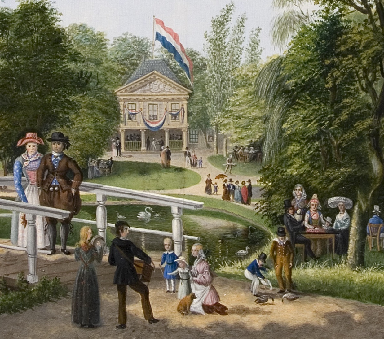 Gezicht op de Prinsentuin 1830-1839, detail