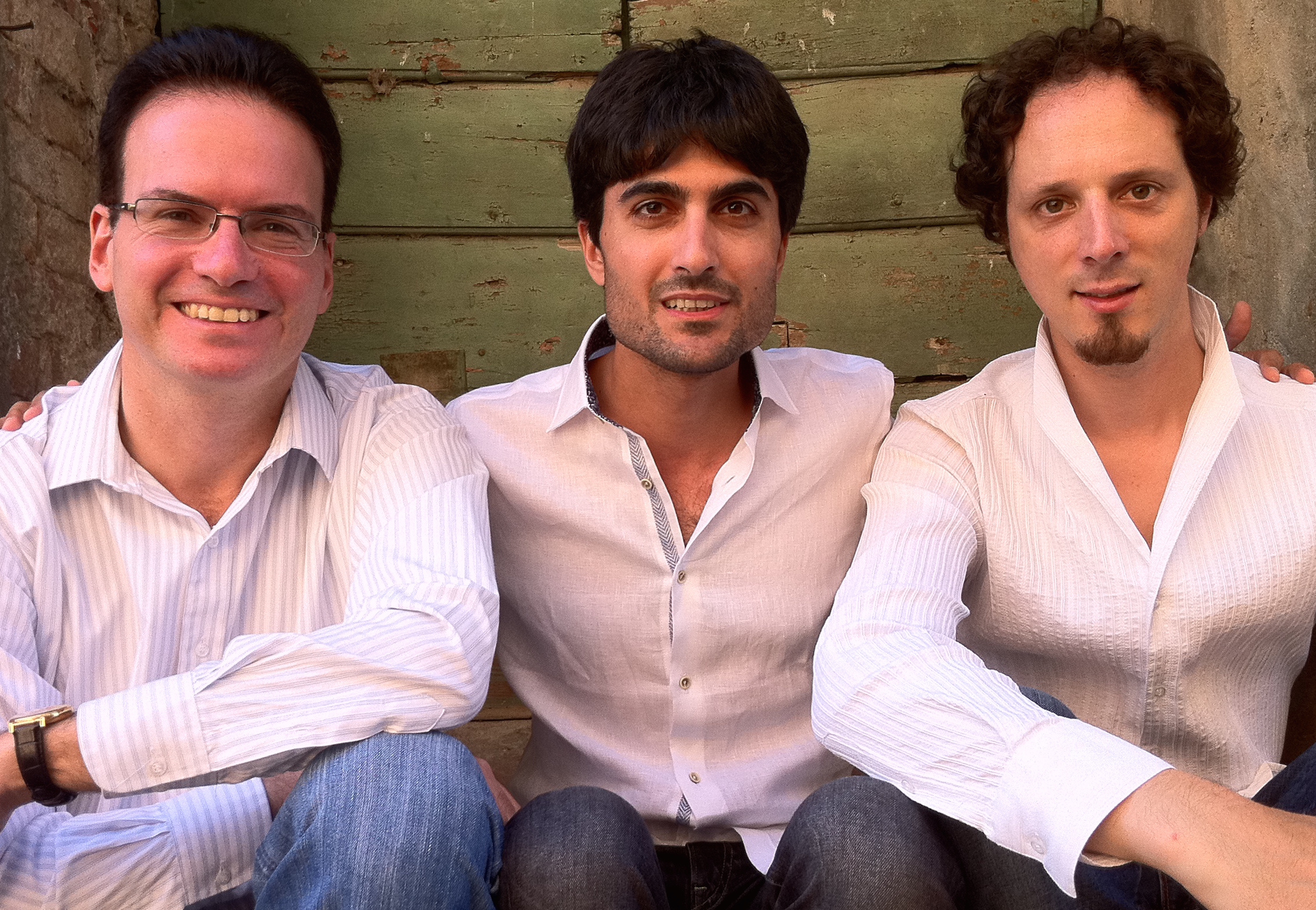 vlnr Michael Tsalka, Alon Sariel en Izhar Elias