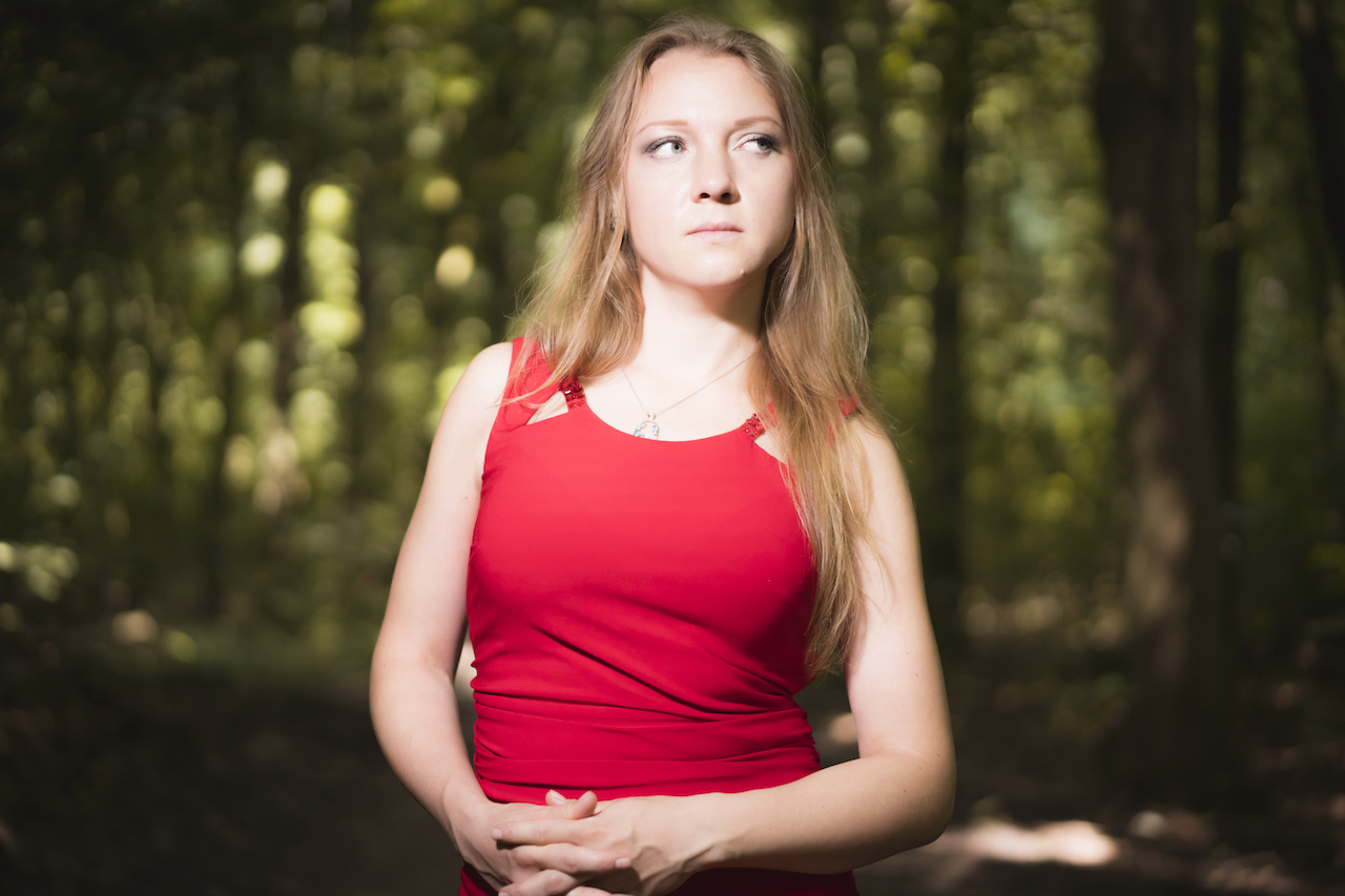 Olga Pashchenko in red