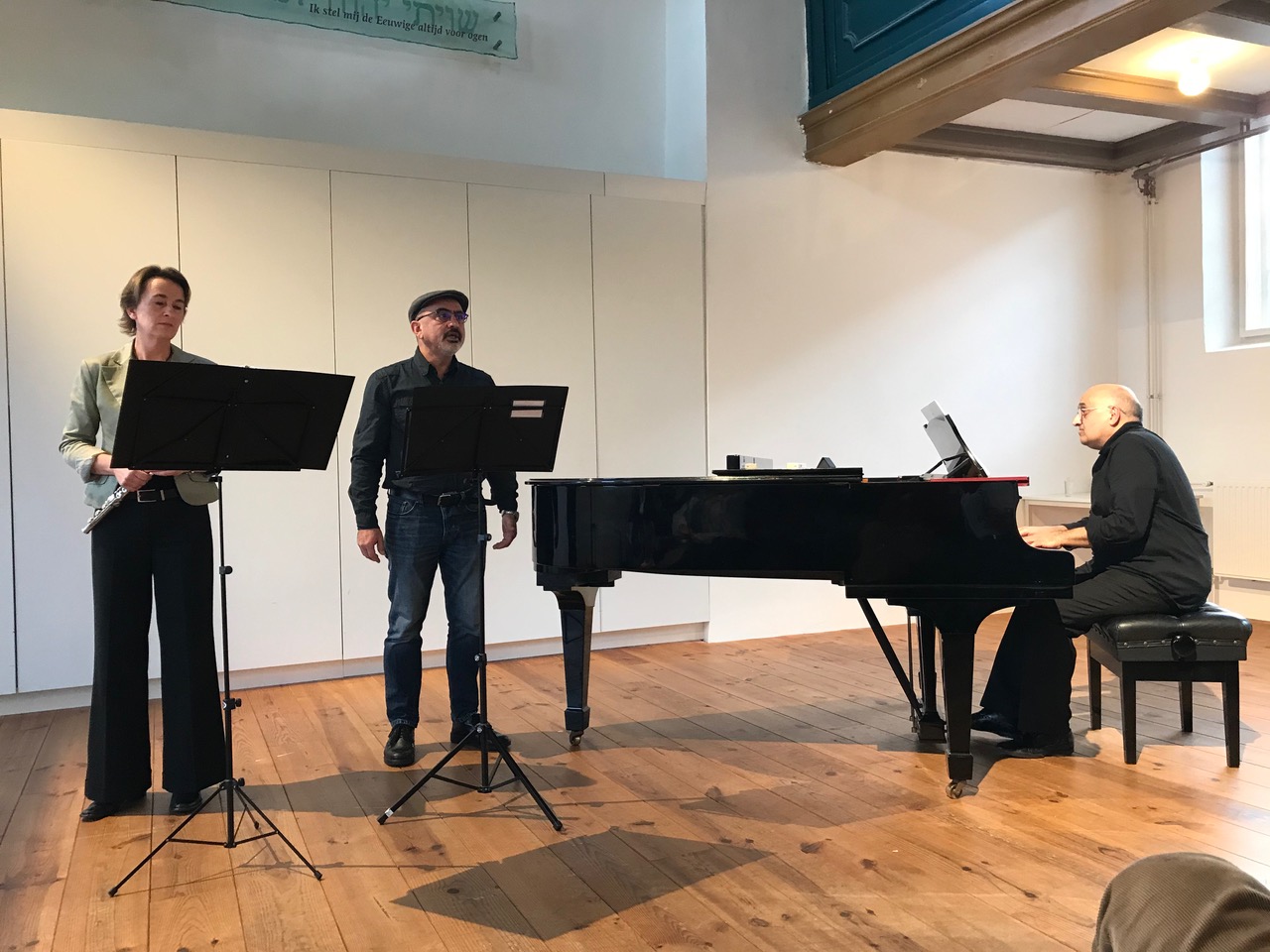 Barbara Langendijk - fluit, Babak Amiri - zang, Hamid Tabatabaei - piano (Uilenburger Sjoel, 17 feb. 2019)