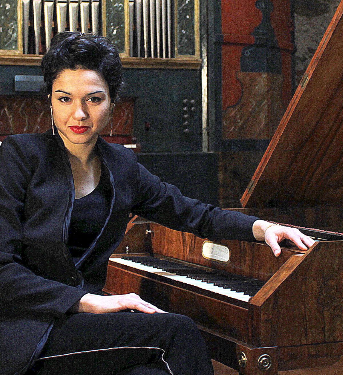 Patricia Garcia Gil aan fortepiano