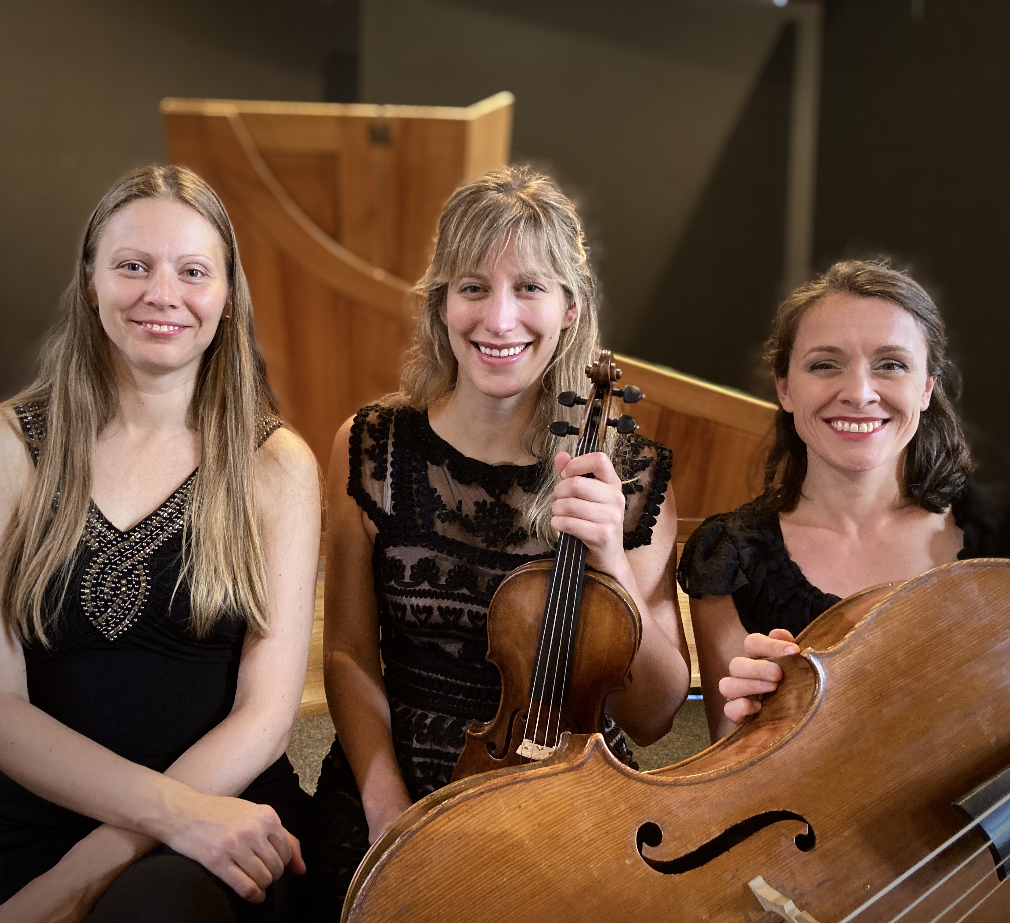 Piú Corde Trio: vlnr Liene Madern-Stradine - fortepiano, Anna Jane Lester - viool, Anna Katynska - cello