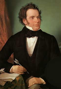 Franz Schubert  (1797 - 1828), door Wilhelm August Rieder, 1875