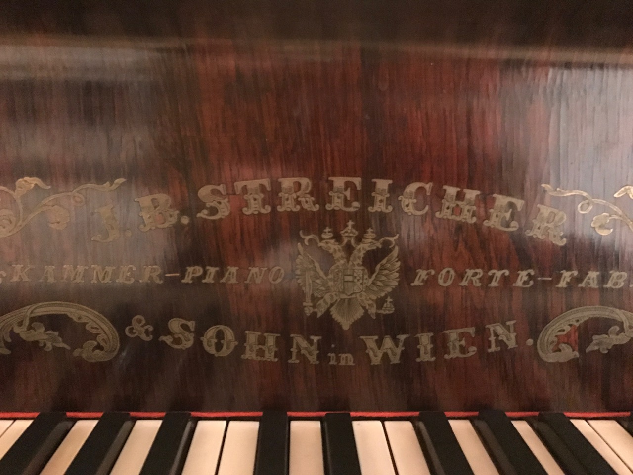 Streicher 1867 nameplate