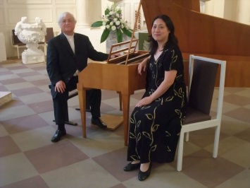 Johann Sonnleitner en Yuko Abe-Haueis, artsitieke leiding Fortepiano Festival Stuttgart