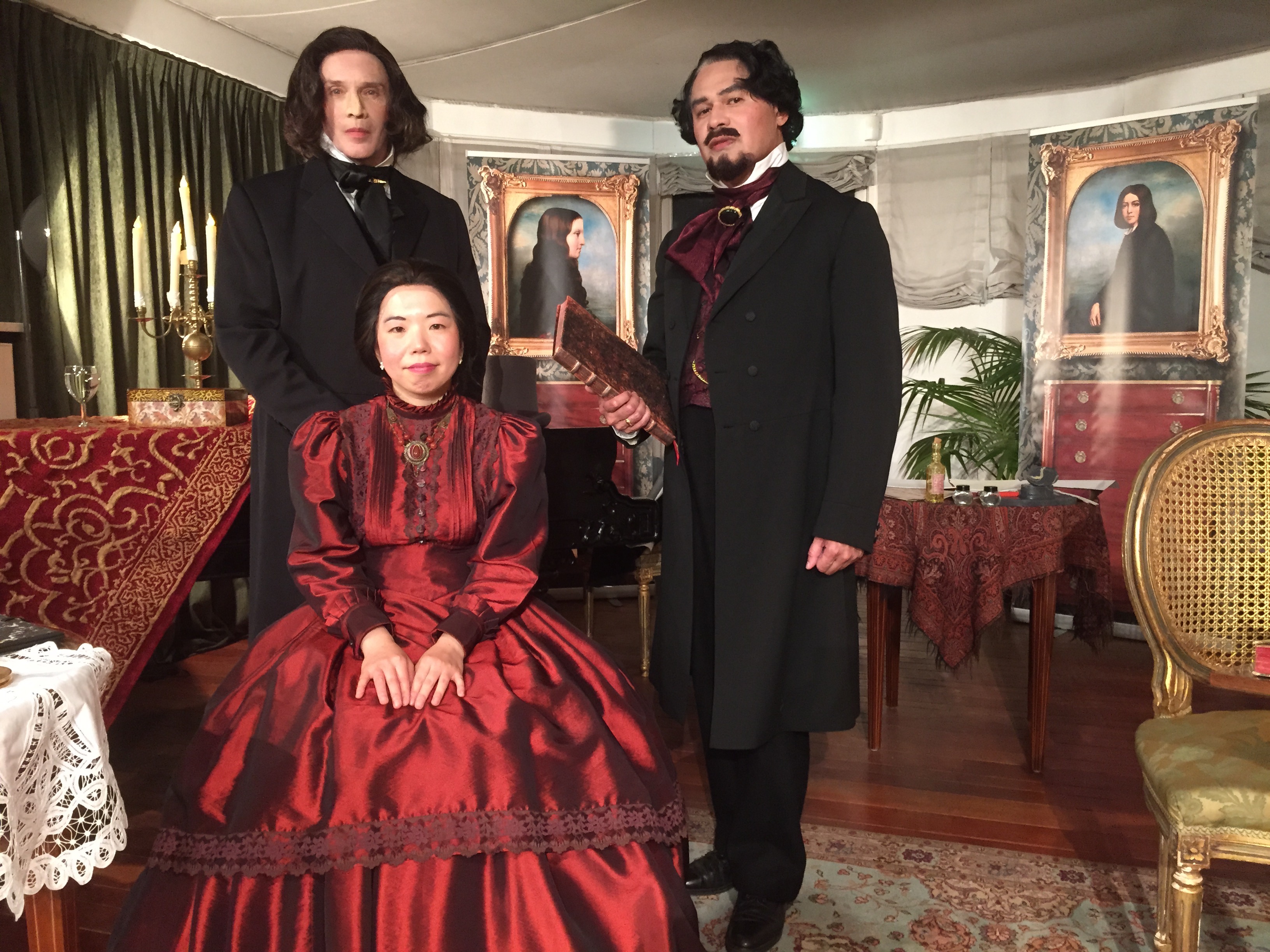Tae-Young Kim, Jaap Dijkhuis en Ed Latulette, 25 oktober 2015 in Museum Geelvinck