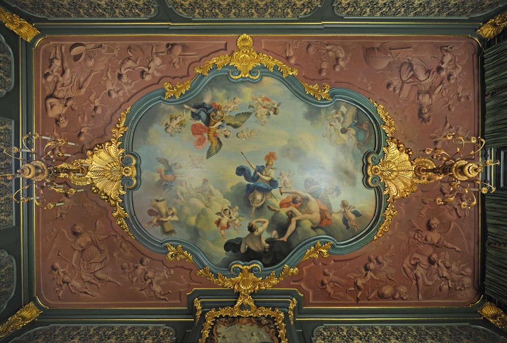 Tassenmuseum: 18de eeuws beschilderd plafond