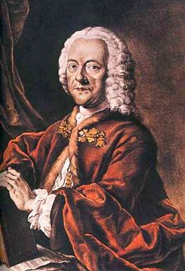 Georg Philipp Telemann (1681 - 1767) door Ludwig Michael Schneider  1750