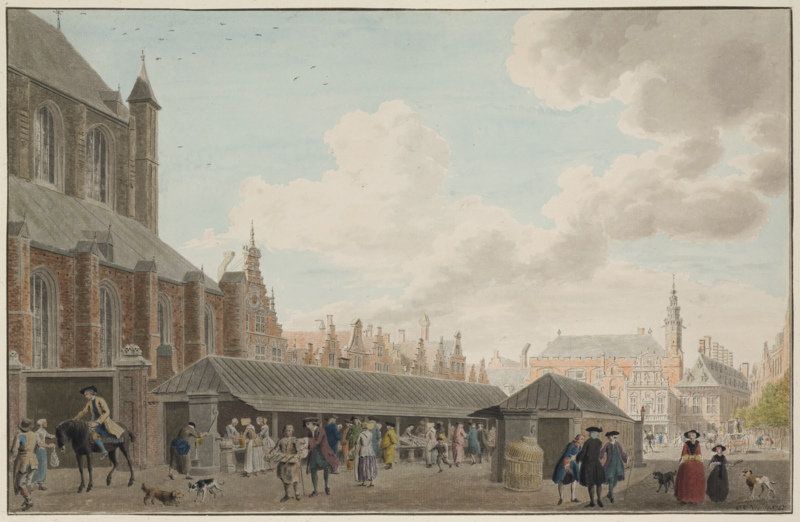 De Vishal aan de Grote Markt, 18de eeuw