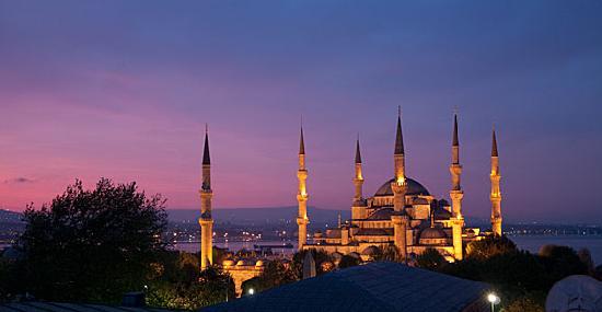 Zonsondergang over de Bosporus